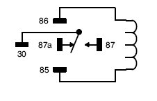 Pinout of the relay.