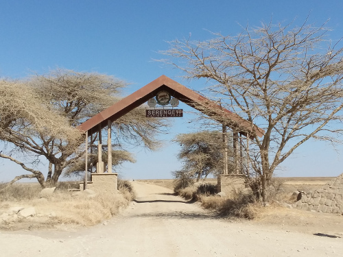 The entrance to Serengeti National Park.