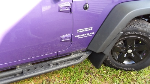 New mud flaps for the Jeep.