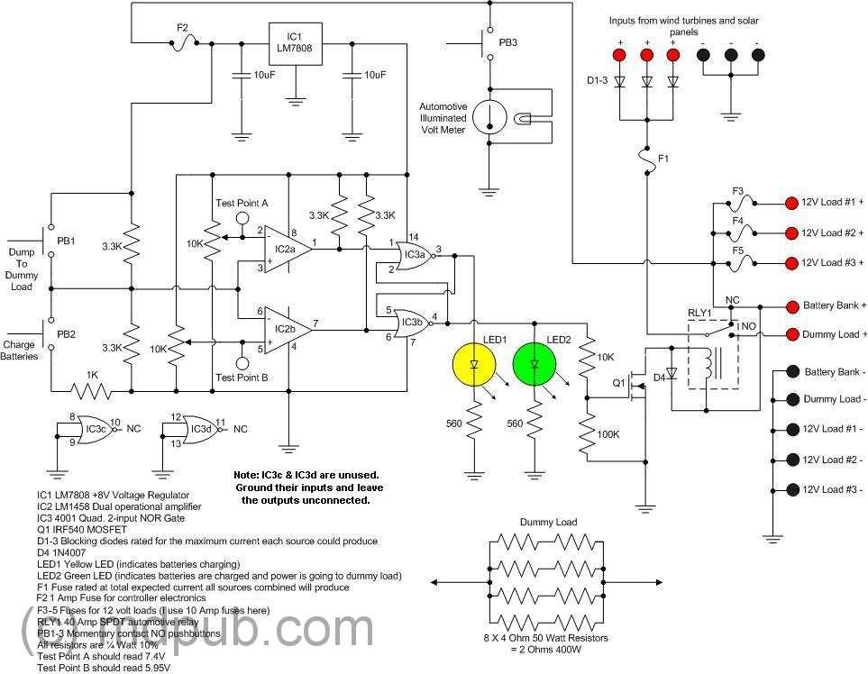 Charge Controller Wiring Diagram For Diy Wind Turbine Or