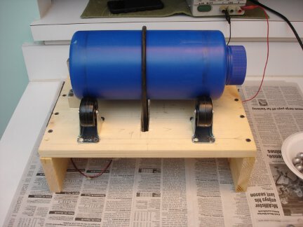 My home-built ball mill.