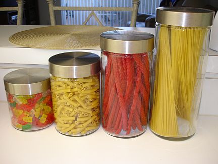 A set of storage canisters