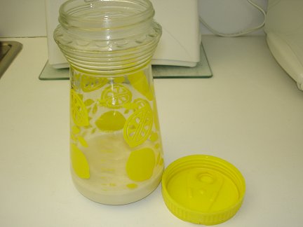 The container I use for storing my sourdough starter
