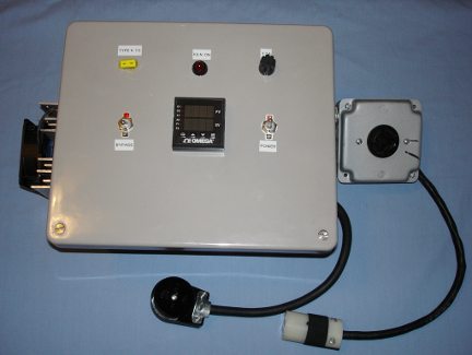 A home-made digital kiln controller.