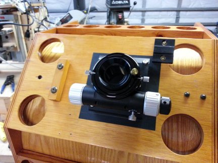 The new two inch focuser installed on the secondary cage.