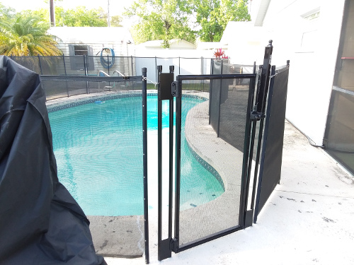 The new pool gate.
