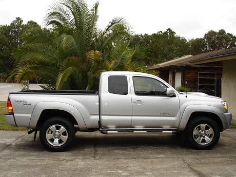 Side view of my new Toyota Tacoma 4X4 Pickup Truck