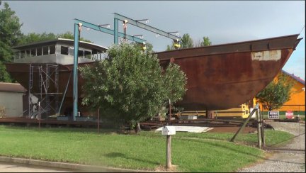 The SV Seeker being built by amateurs in Oklahoma.