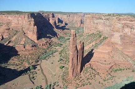 Spider Rock at Canyon De Chelly National Monument.