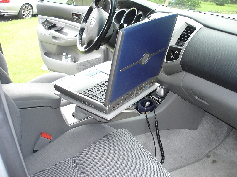 DIY cup holder laptop tray costs about $30