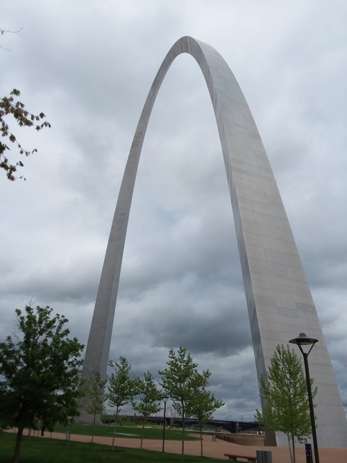 The Gateway Arch in St Louis Missouri.
