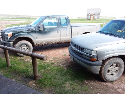 Very dirty trucks.