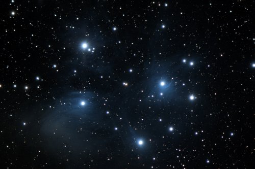 Dust in the Pleiades.