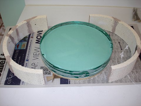 Making a full thickness 10 inch mirror blank.