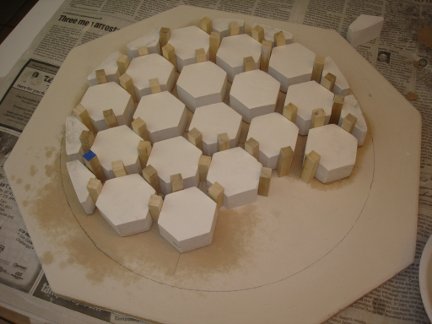 The nearly completed mold.