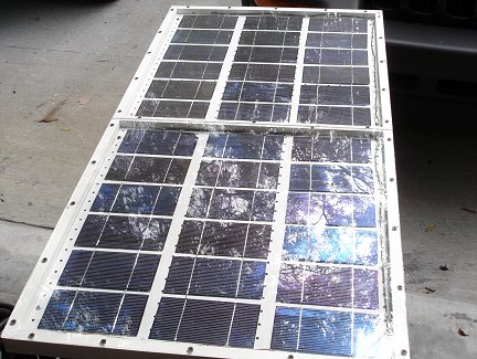 My original 60 Watt home-made solar panel