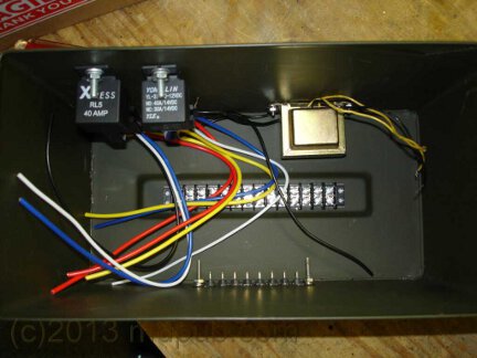 The control unit at an early stage of construction.