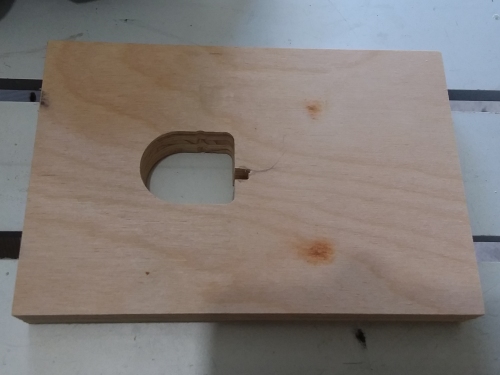 The finished adapter plate.