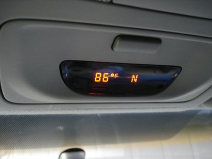 Repairing the temperature and compass display in my Toyota Tacoma.
