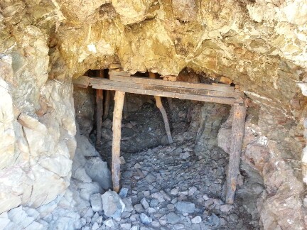 An abandoned mica mine.