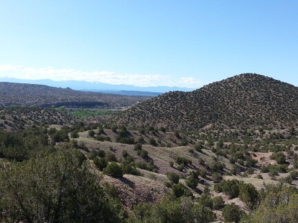 Hiking in the hills above Ojo Caliente.