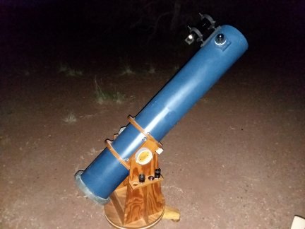 My 6 inch f/8 Dobsonian telescope.