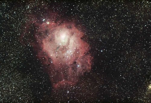 Here is an image of the Lagoon Nebula.