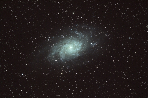 A long exposure shot of galaxy M33.