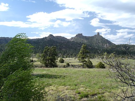 Chimney Rocks on the Southern Ute Indian Reservation in Southwest Colorado.