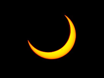 The late part of the 2012 annular eclipse.