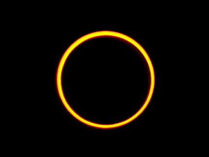 The middle part of the 2012 annular eclipse.