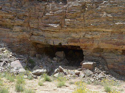 An old, abandoned uranium mine.