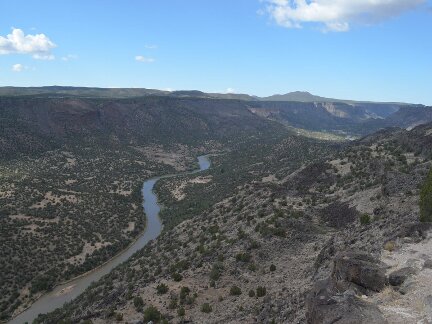 The Rio Grande Gorge from the White Rock overlook.