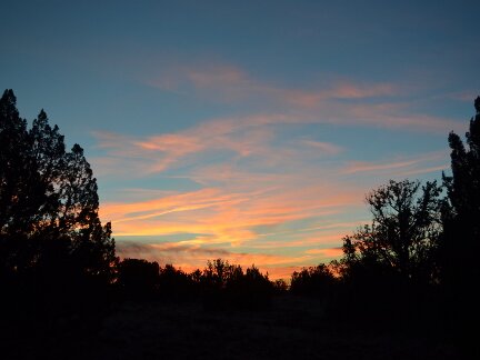 Sunset from my Arizona Property.