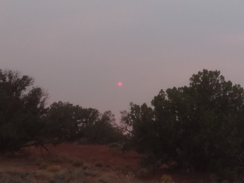 Smoke from wildfires.