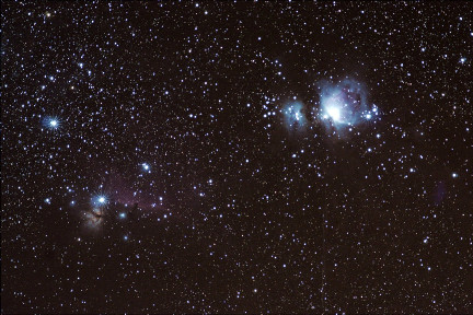 A wide field shot of the Orion Area.