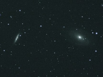 A photo of galaxies M81 and M82.