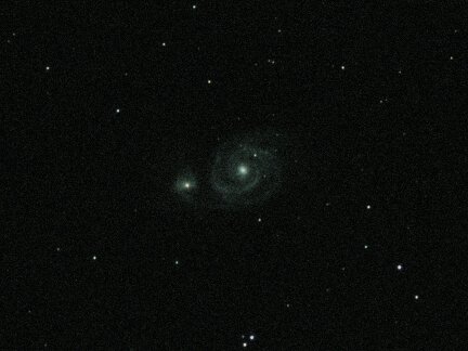 A photo of galaxy M51.