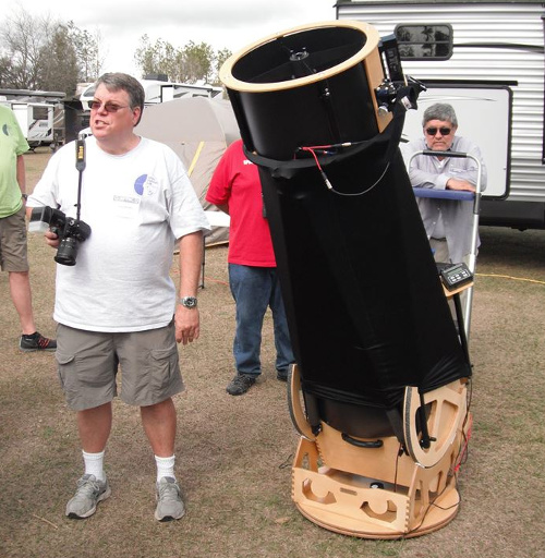 Allen's new 16 inch telescope.