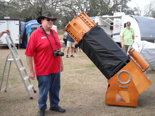 Me and my 17.5 inch telescope.