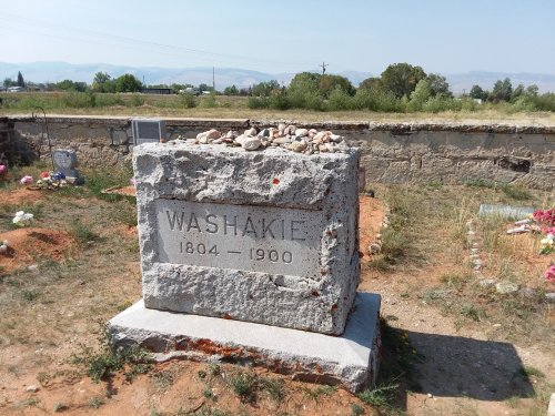 Chief Washakie's grave.