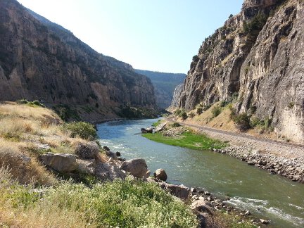 Another photo o Wind River Canyon