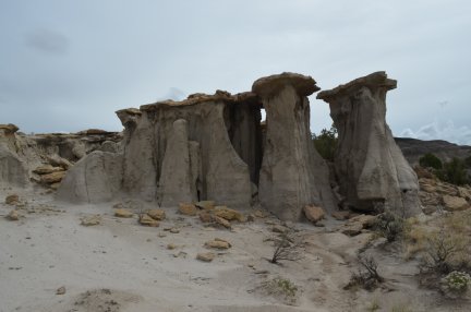 A group of hoodoos in the badlands near Cuba, NM.