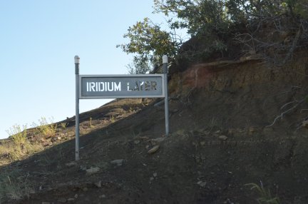 The K-T boundary Iridium layer near Raton, NM.