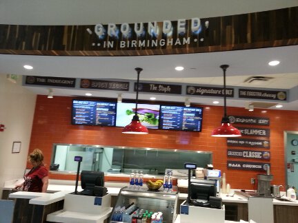 A cafe named Grounded in Birmingham.