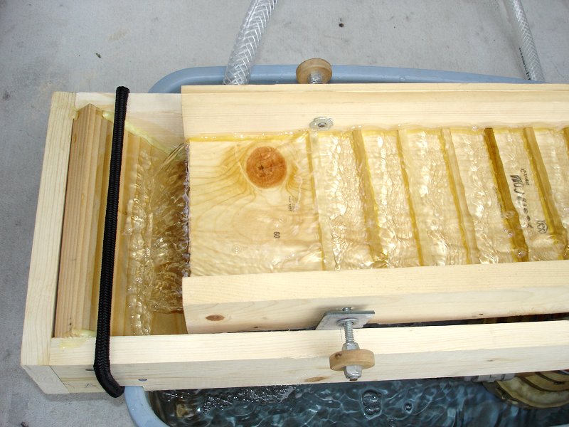 gold wooden sluice box design